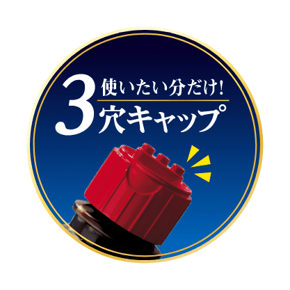 使いたい分だけ!3穴キャップ