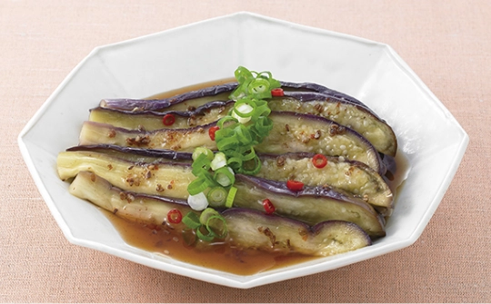 「中華」でかんたん蒸しなす中華風仕立て