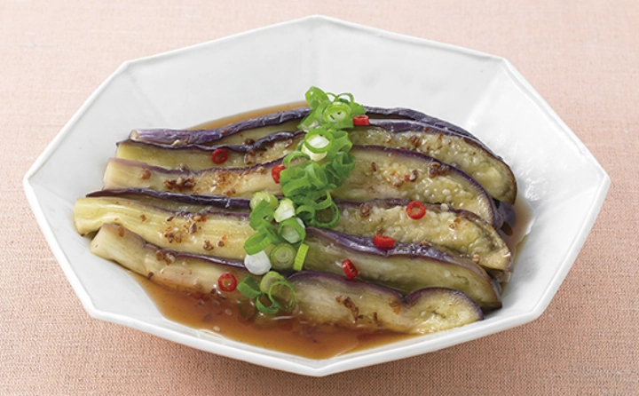 「中華」でかんたん蒸しなす中華風仕立て