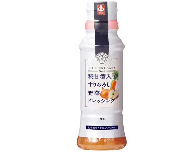 糀甘酒入り5種の野菜果実ドレッシングの写真